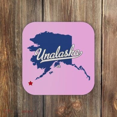 Unalaska Alaska Ak Map Coaster