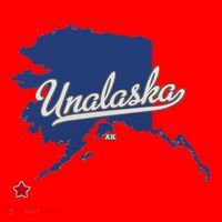 Unalaska Alaska Ak Map Santa Hat thumb 1