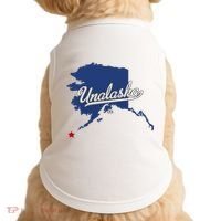Unalaska Alaska Ak Map Doggie Tank thumb 0