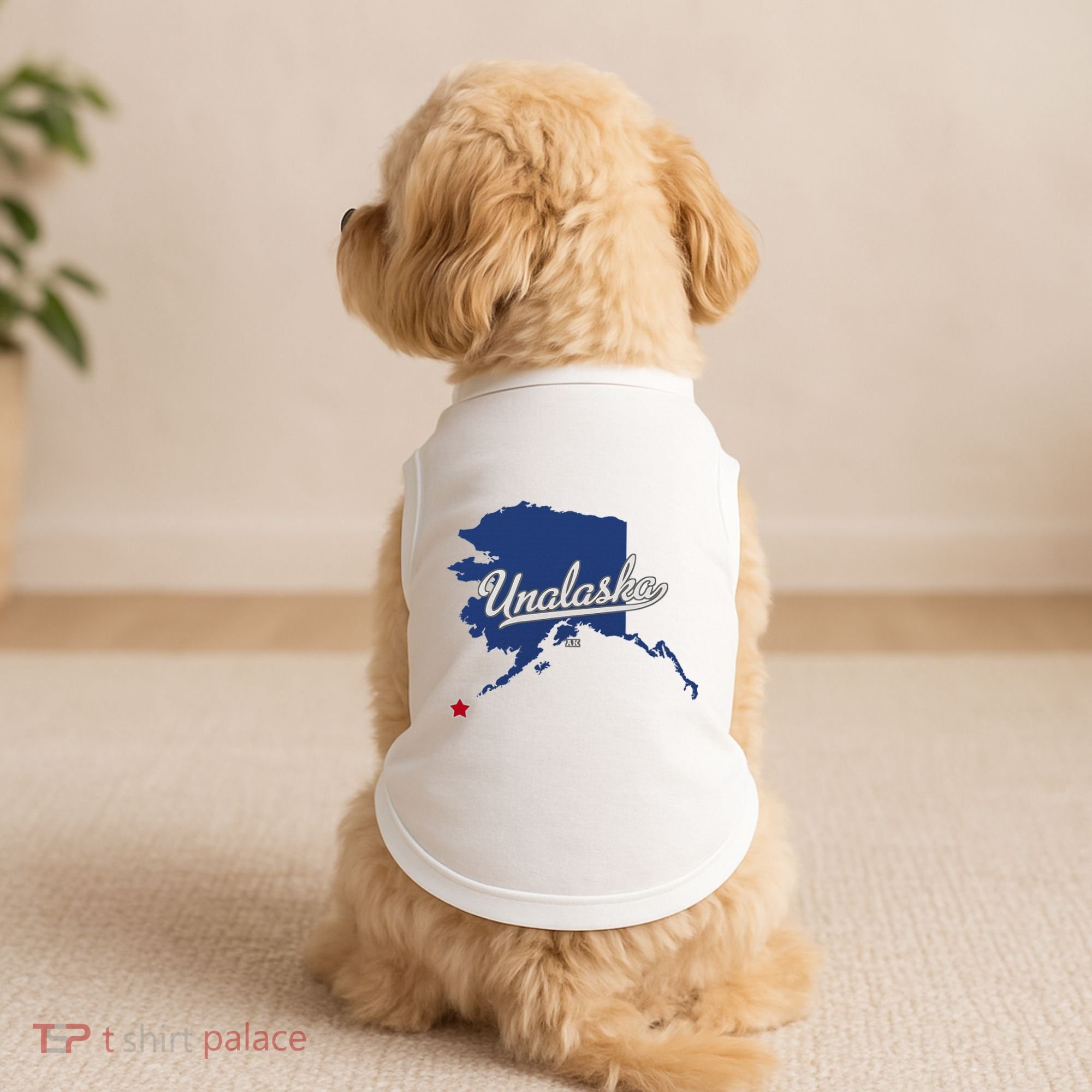 Unalaska Alaska Ak Map Doggie Tank