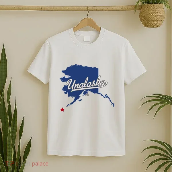 Unalaska Alaska Ak Map T-Shirt