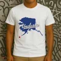 Unalaska Alaska Ak Map T-Shirt thumb 3
