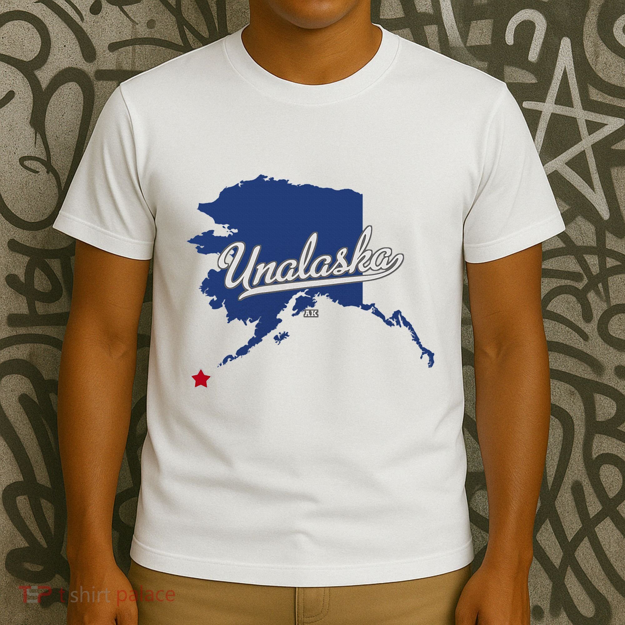 Unalaska Alaska Ak Map T-Shirt