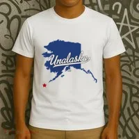 Unalaska Alaska Ak Map T-Shirt thumb 3