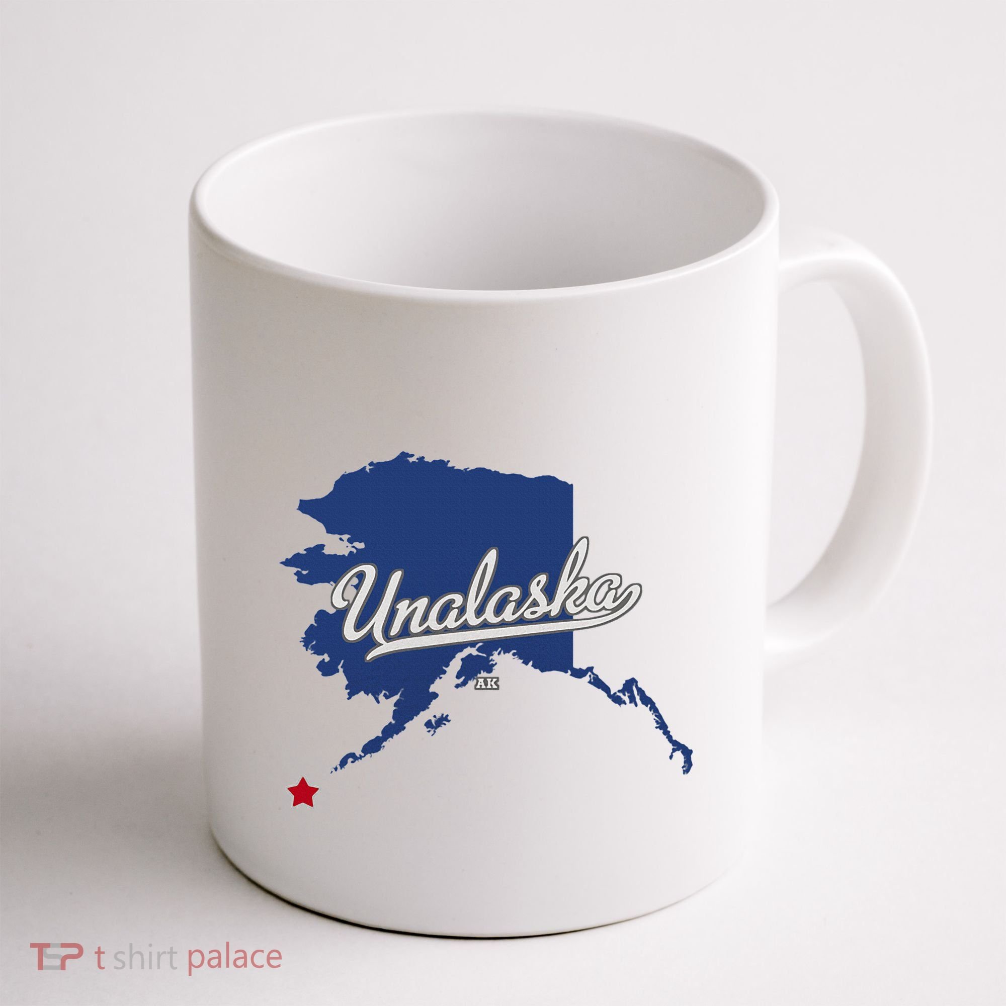 Unalaska Alaska Ak Map Coffee Mug
