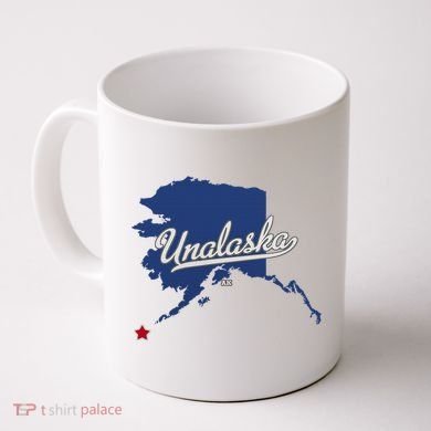 Unalaska Alaska Ak Map Coffee Mug