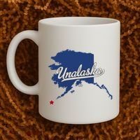 Unalaska Alaska Ak Map Coffee Mug thumb 2