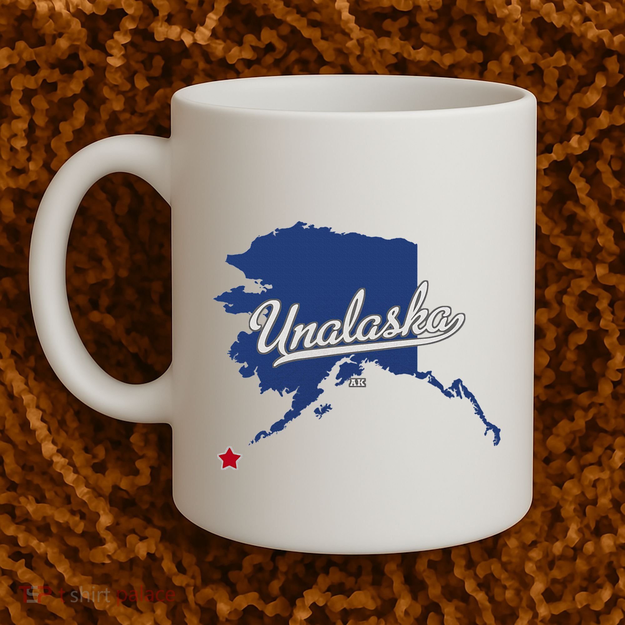 Unalaska Alaska Ak Map Coffee Mug