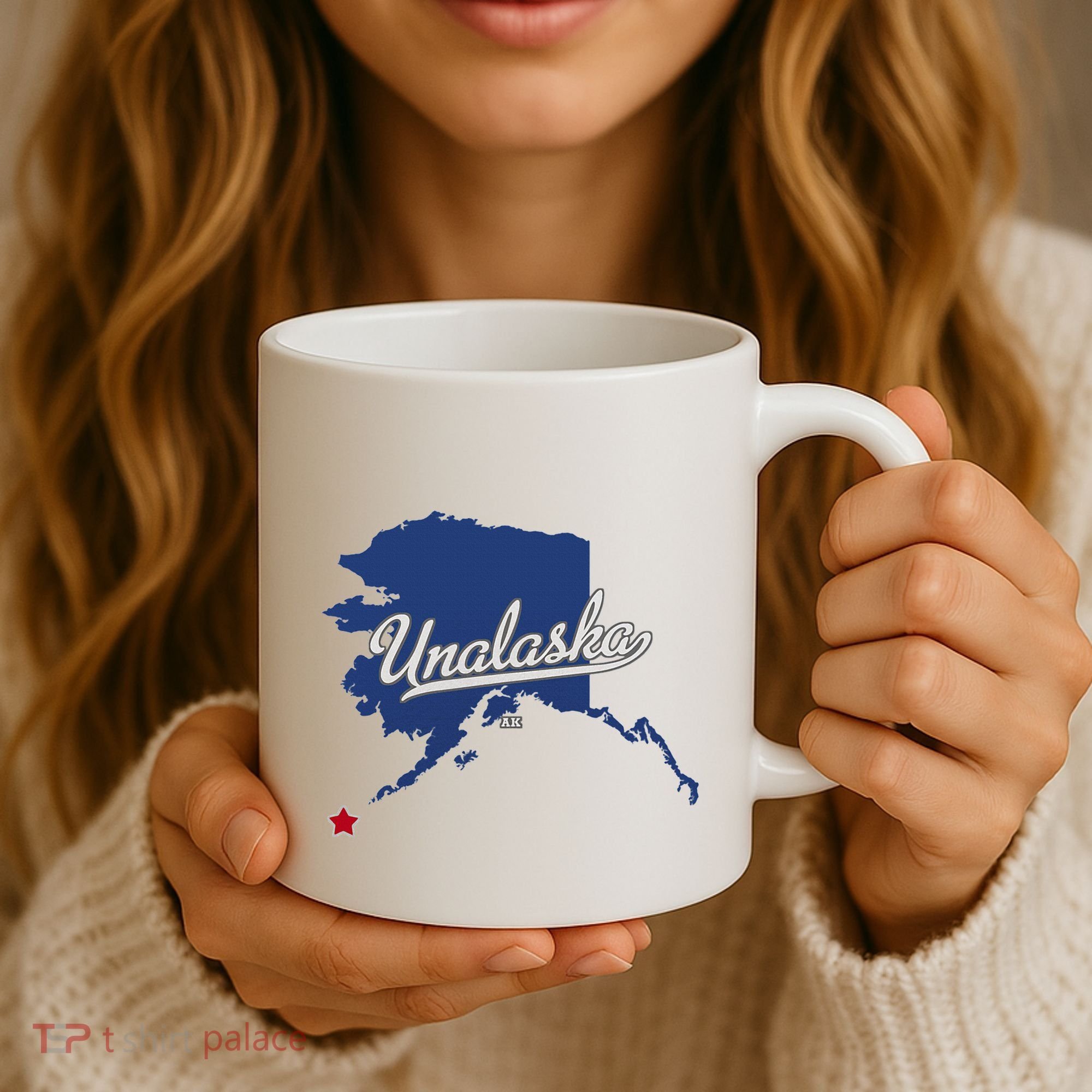 Unalaska Alaska Ak Map Coffee Mug
