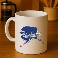 Unalaska Alaska Ak Map Coffee Mug thumb 4
