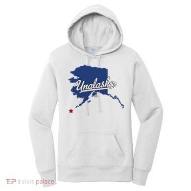 Unalaska Alaska Ak Map Women's Hoodie