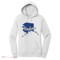 Unalaska Alaska Ak Map Women's Hoodie thumb 0