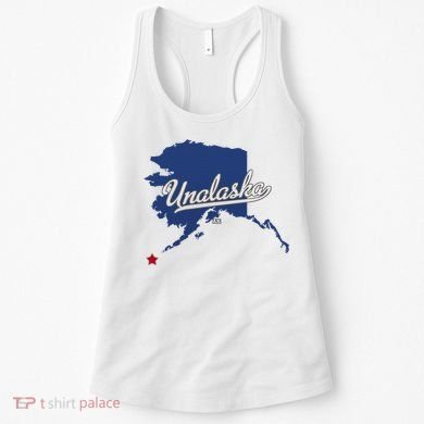 Unalaska Alaska Ak Map Women's Tank Top