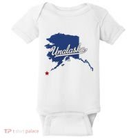 Unalaska Alaska Ak Map Baby Bodysuit thumb 0