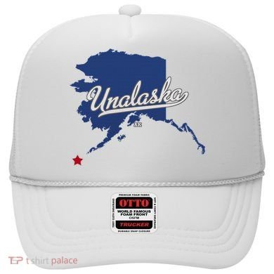 Unalaska Alaska Ak Map Hat