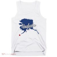 Unalaska Alaska Ak Map Tank Top thumb 0