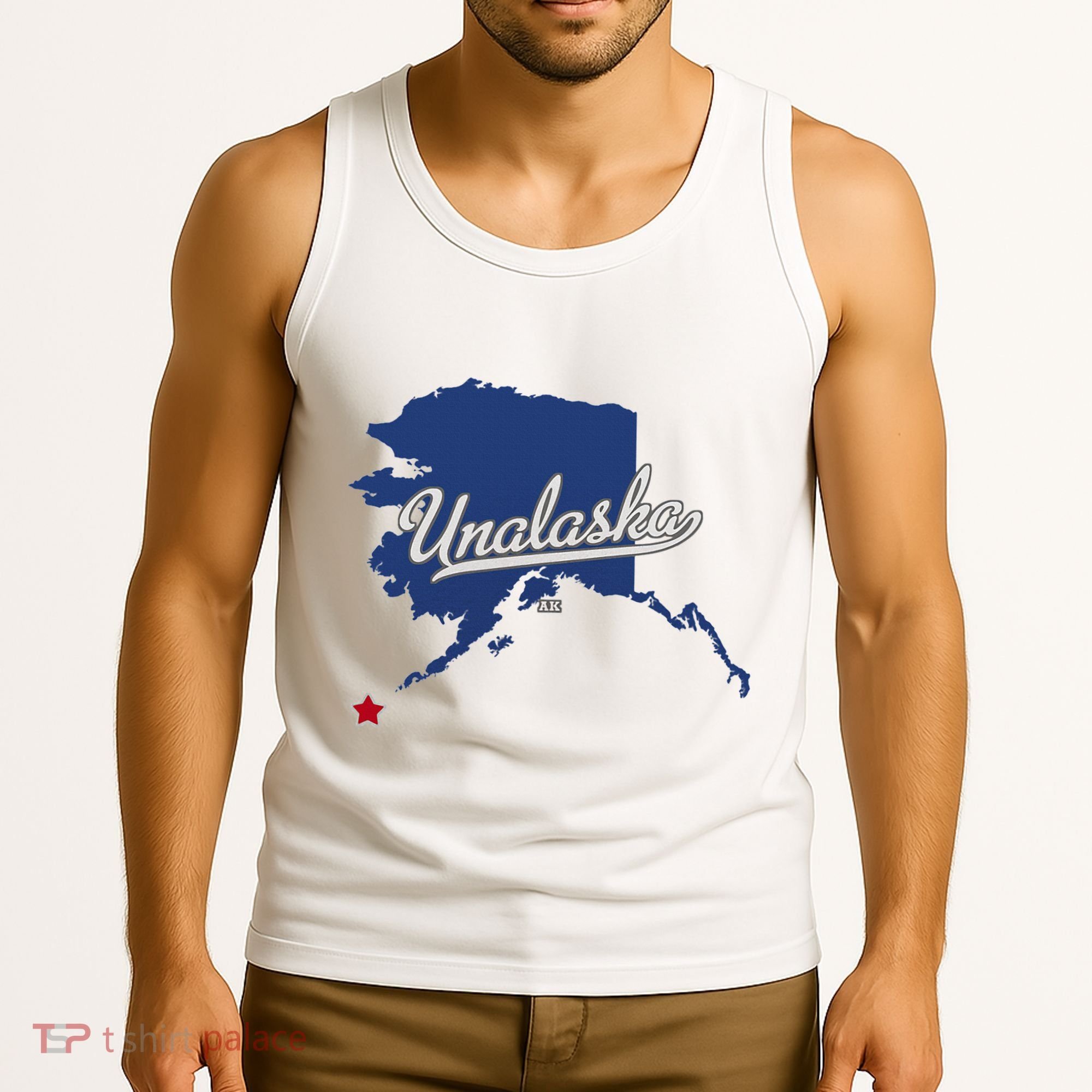 Unalaska Alaska Ak Map Tank Top