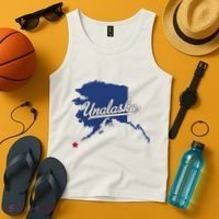 Unalaska Alaska Ak Map Tank Top thumb 4