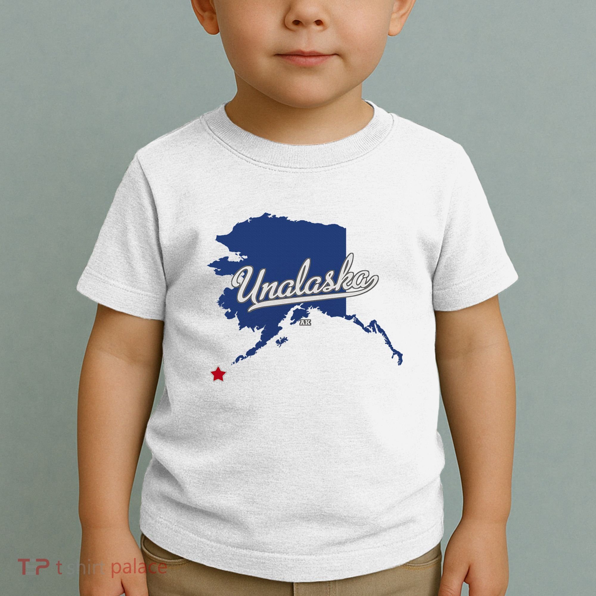 Unalaska Alaska Ak Map Toddler T-Shirt