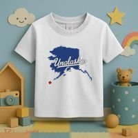 Unalaska Alaska Ak Map Toddler T-Shirt thumb 3