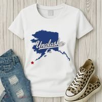Unalaska Alaska Ak Map Women's T-Shirt thumb 3