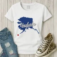 Unalaska Alaska Ak Map Women's T-Shirt thumb 3