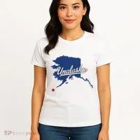 Unalaska Alaska Ak Map Women's T-Shirt thumb 4