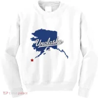 Unalaska Alaska Ak Map Kids Sweatshirt thumb 0