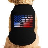 USA American Bullet Flag Doggie Tank thumb 0