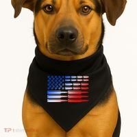USA American Bullet Flag USA-Made Doggie Bandana thumb 1
