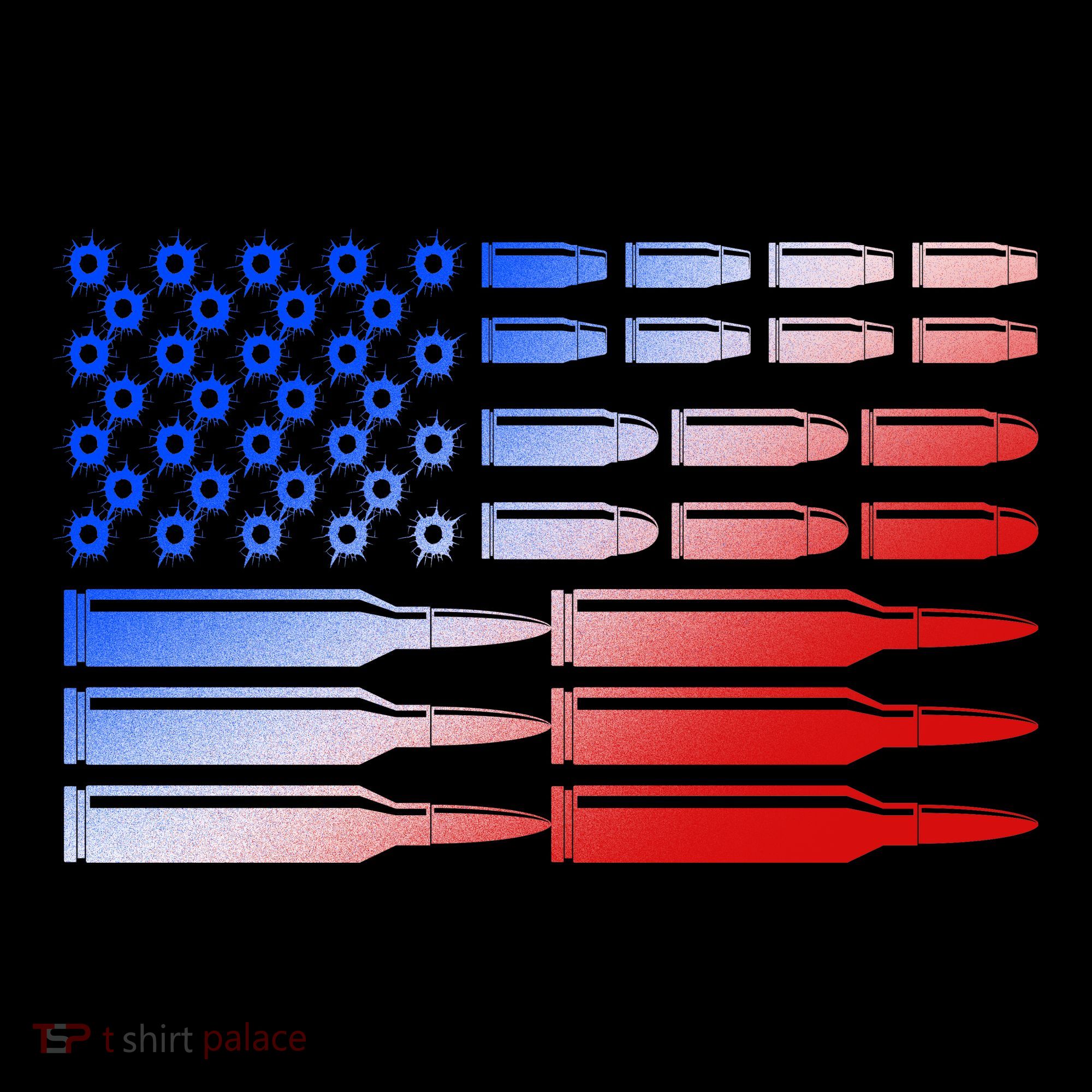 USA American Bullet Flag USA-Made Doggie Bandana