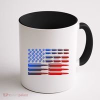 USA American Bullet Flag Coffee Mug thumb 1