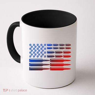 USA American Bullet Flag Coffee Mug