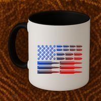 USA American Bullet Flag Coffee Mug thumb 2