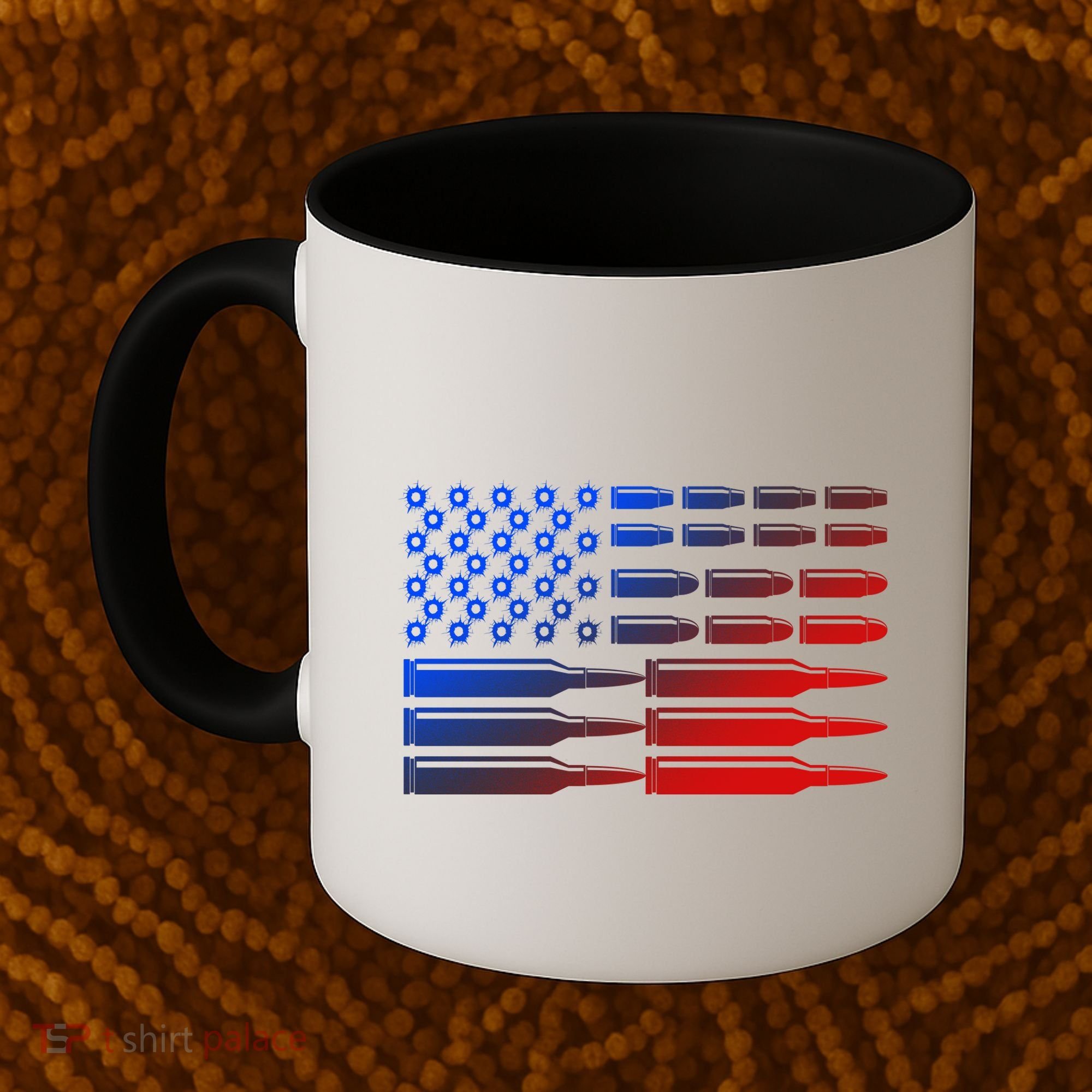 USA American Bullet Flag Coffee Mug