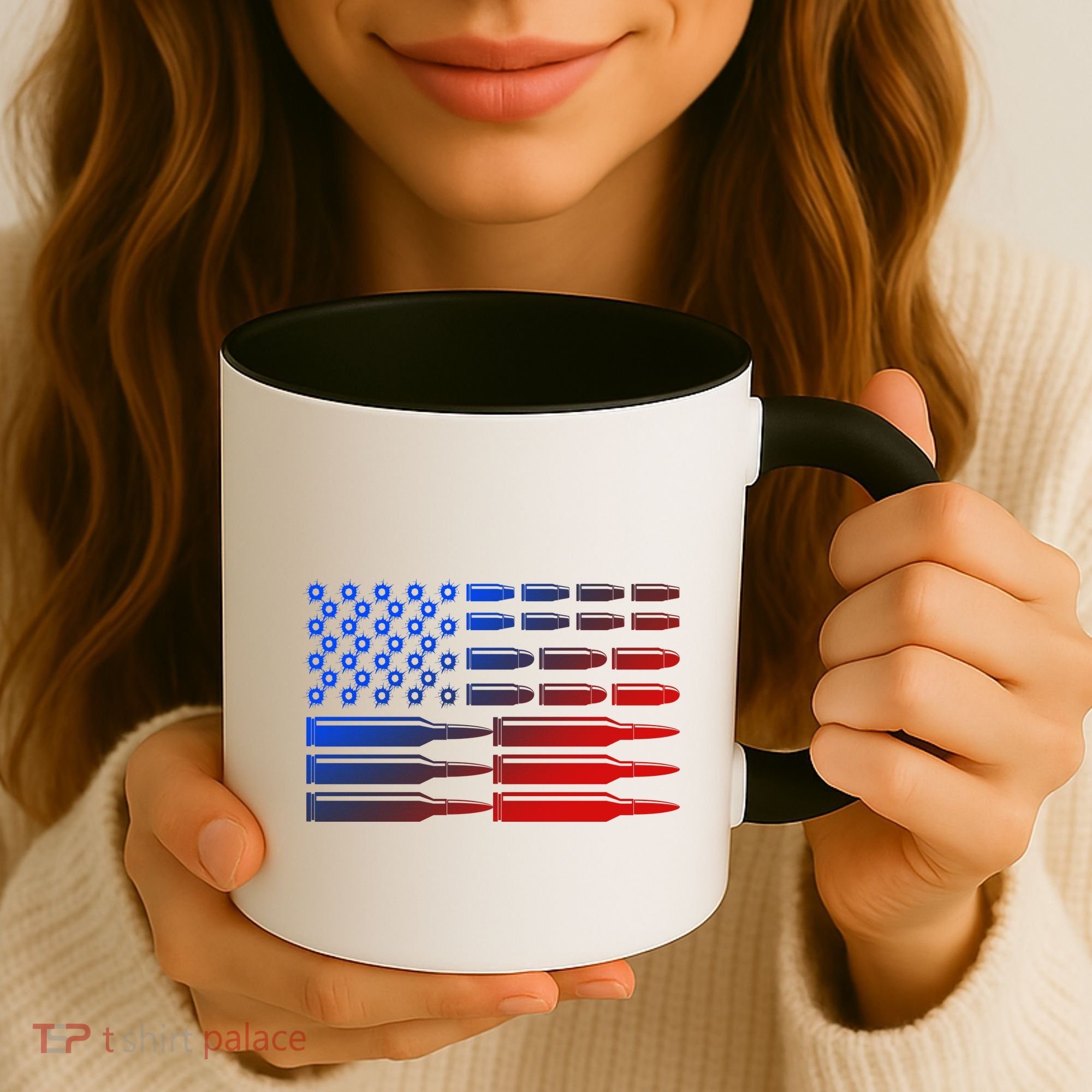 USA American Bullet Flag Coffee Mug