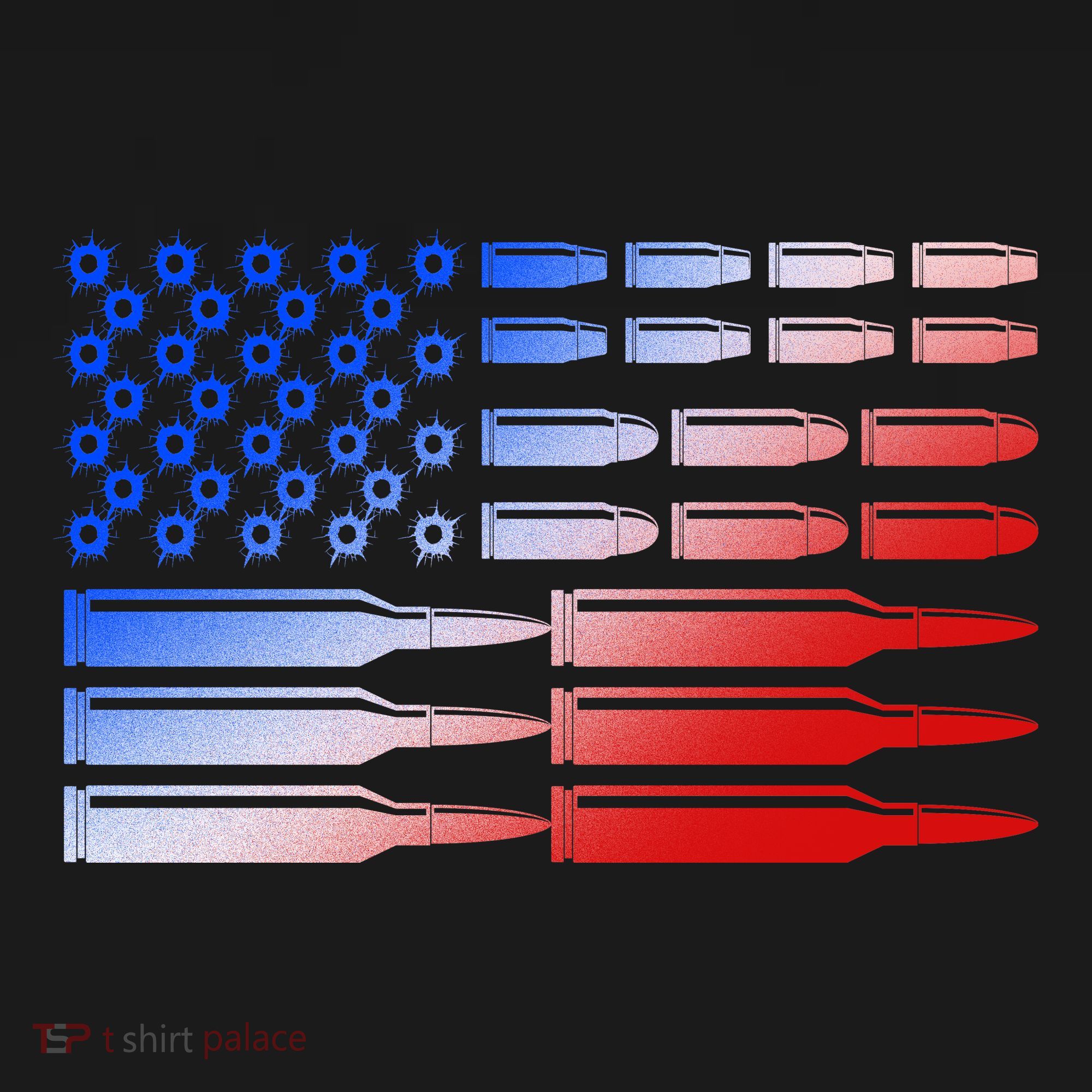 USA American Bullet Flag Pajama Set