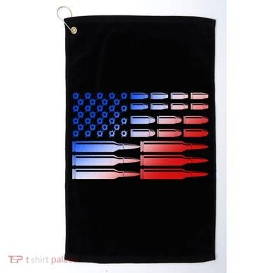 USA American Bullet Flag Golf Towel
