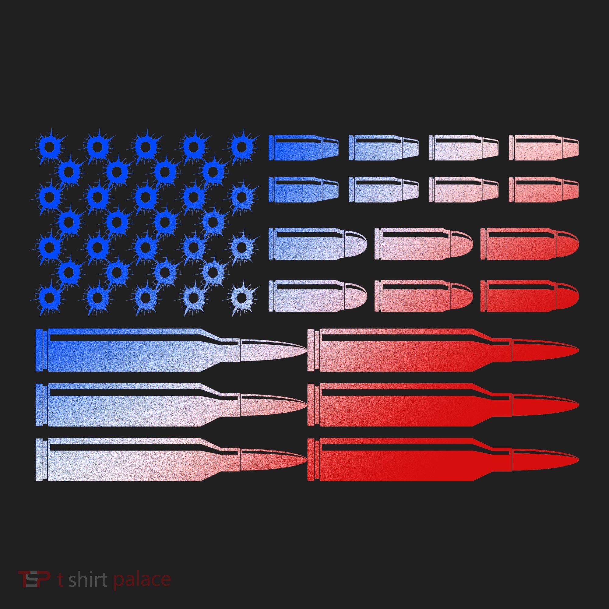USA American Bullet Flag Golf Towel