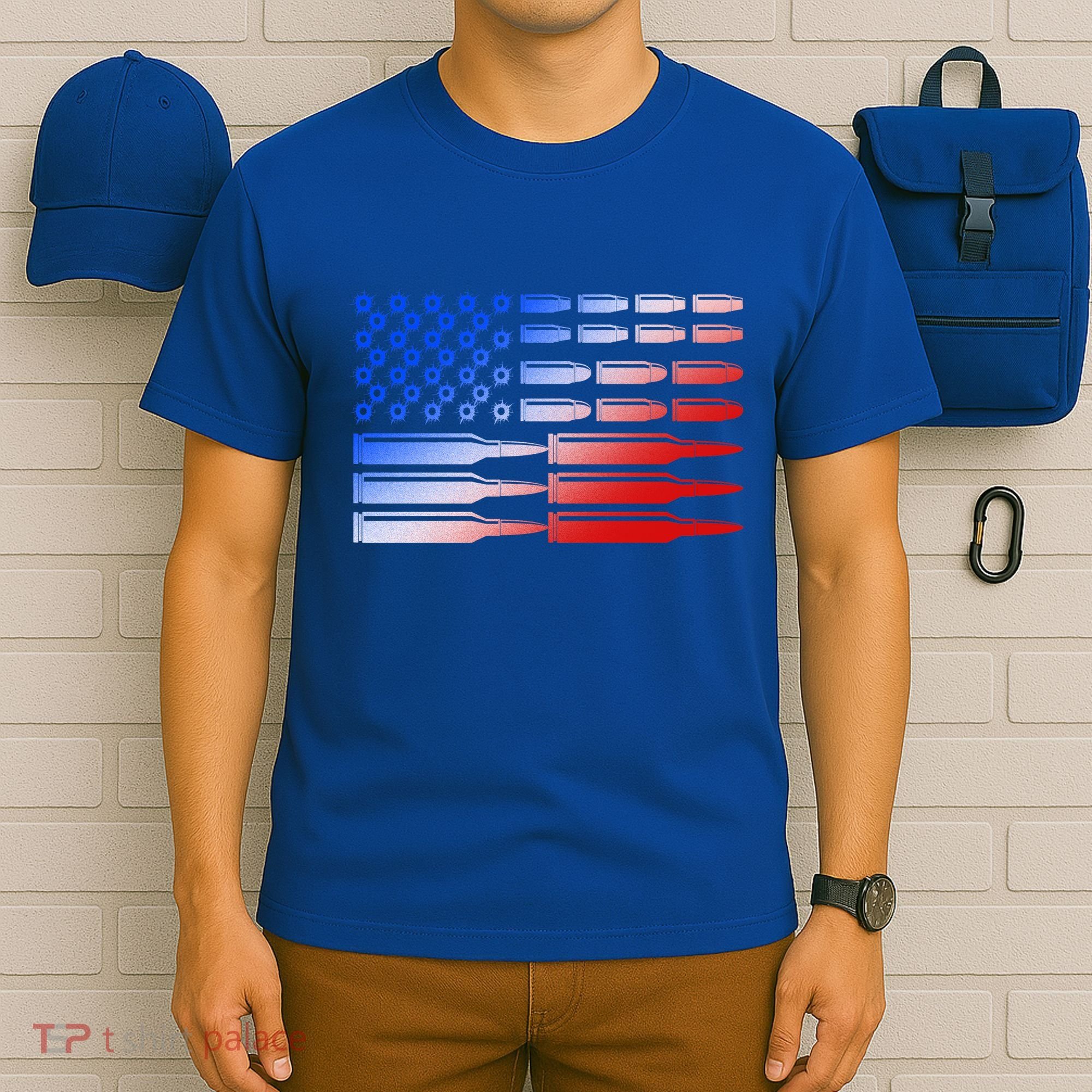 USA American Bullet Flag T-Shirt