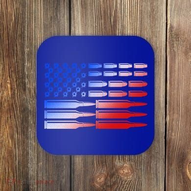 USA American Bullet Flag Coaster