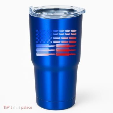 USA American Bullet Flag Tumbler