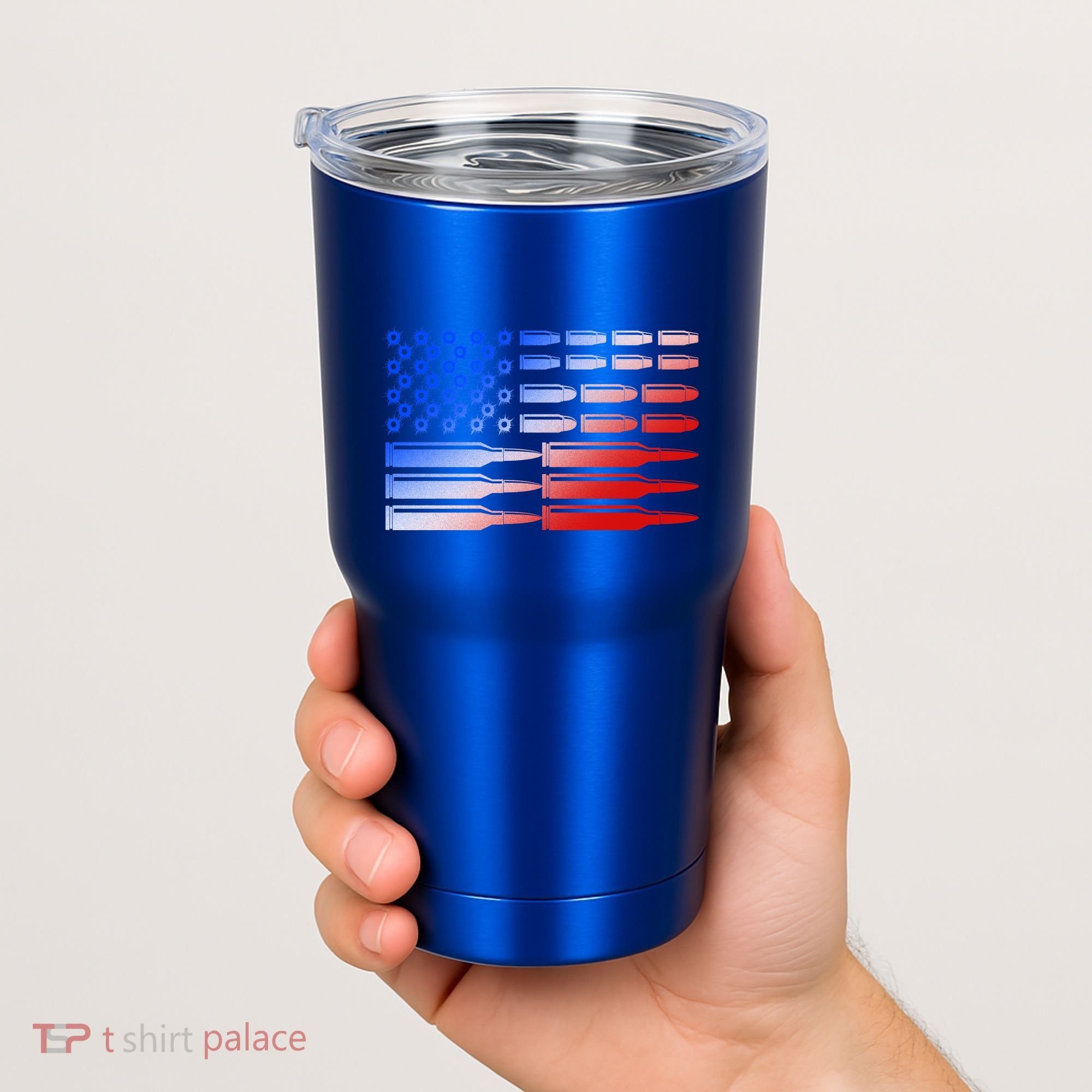 USA American Bullet Flag Tumbler