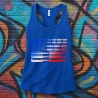 USA American Bullet Flag Women's Tank Top thumb 3