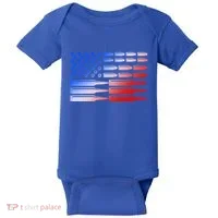 USA American Bullet Flag Baby Bodysuit thumb 0