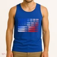 USA American Bullet Flag Tank Top thumb 3