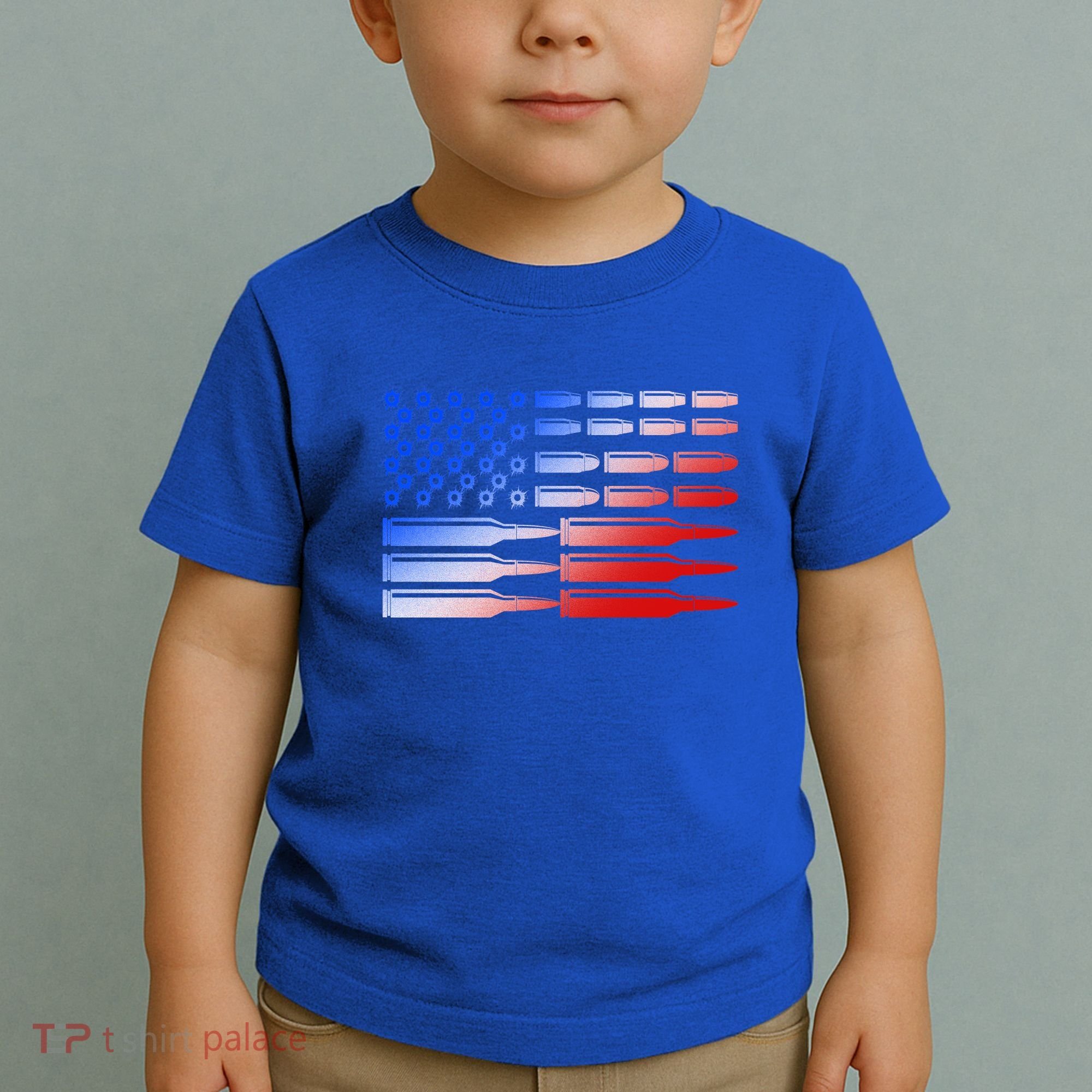 USA American Bullet Flag Toddler T-Shirt