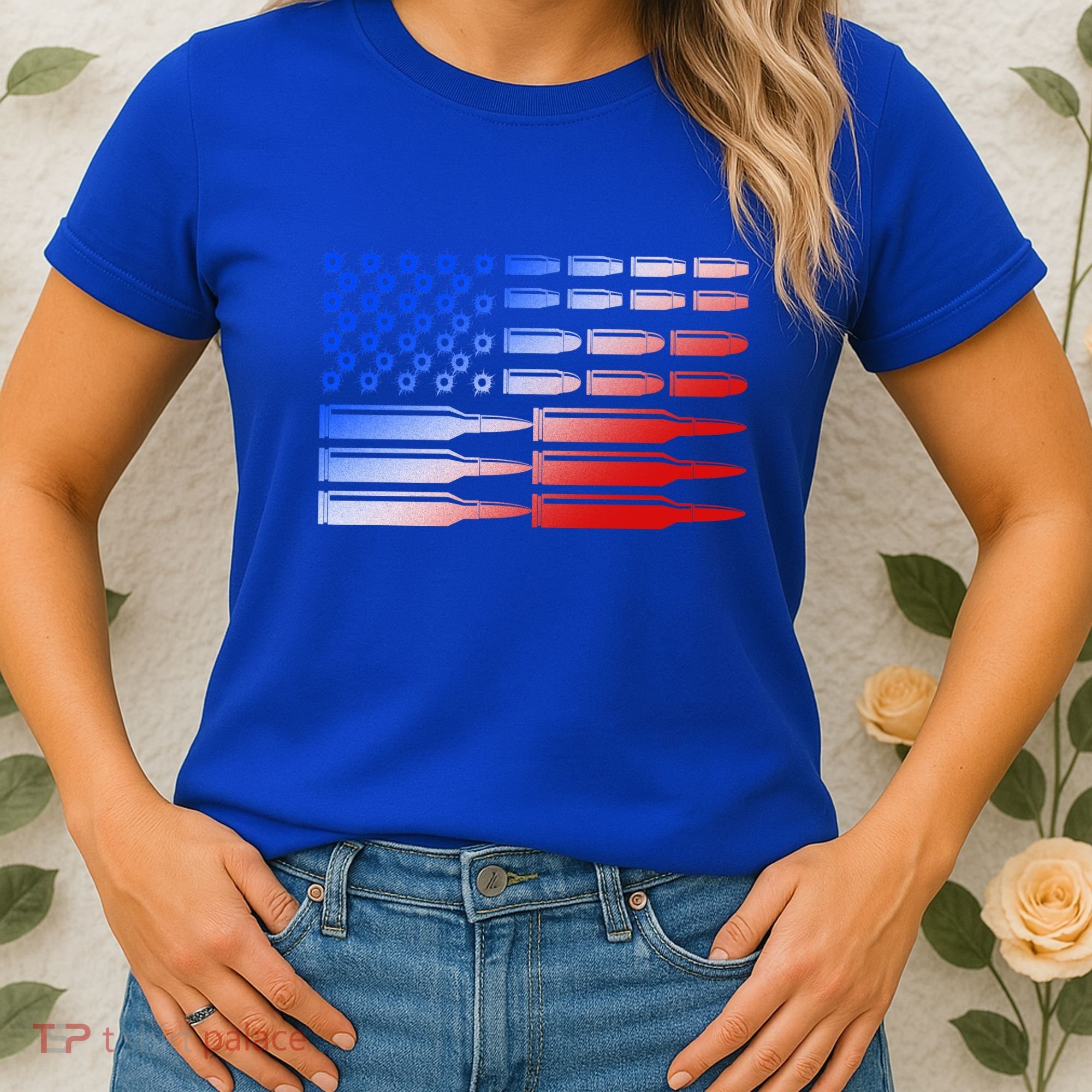USA American Bullet Flag Women's T-Shirt