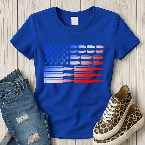 USA American Bullet Flag Women's T-Shirt