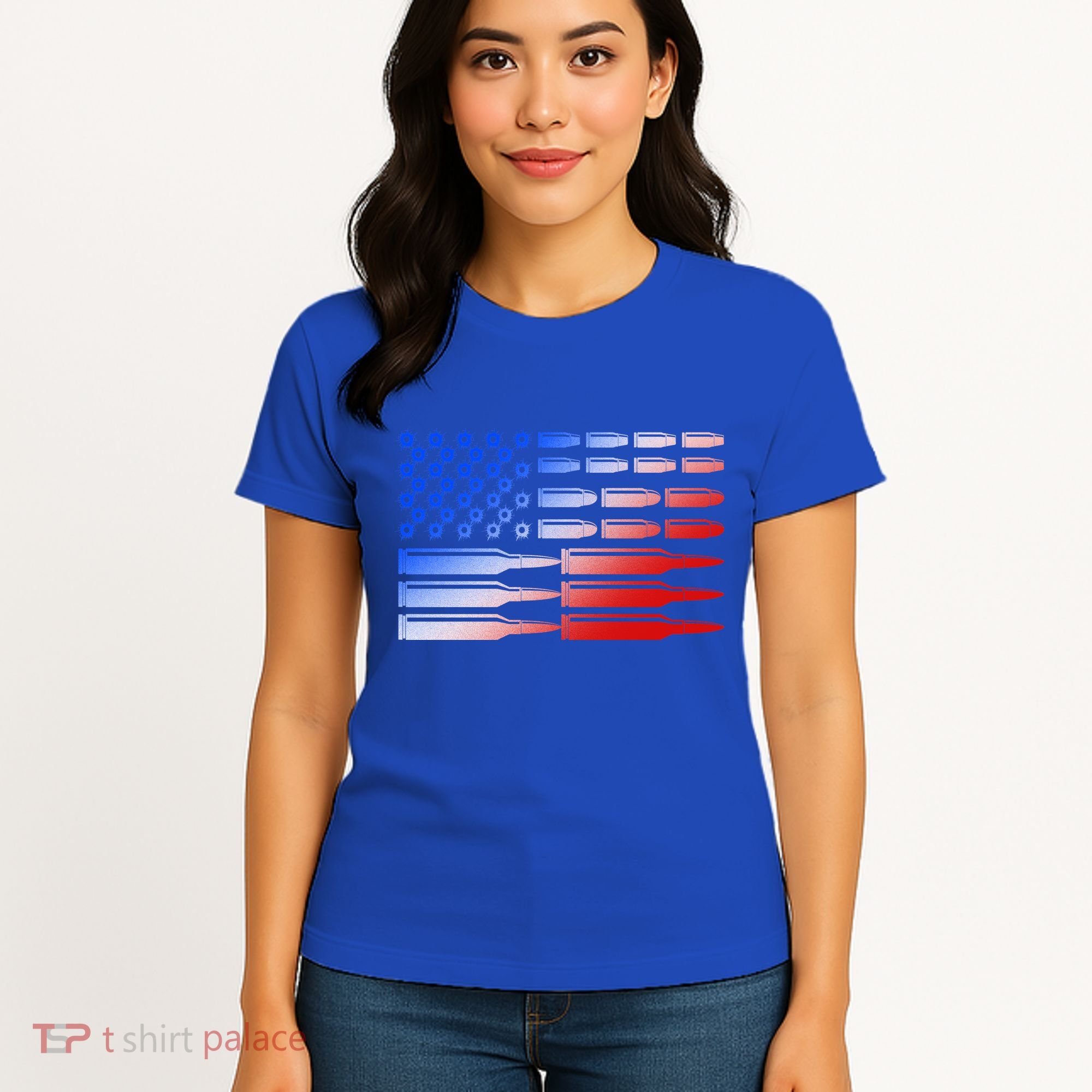 USA American Bullet Flag Women's T-Shirt